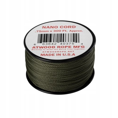 Linka Atwood Rope Nano Cord 0,75mm/91m Czarna na Arena.pl