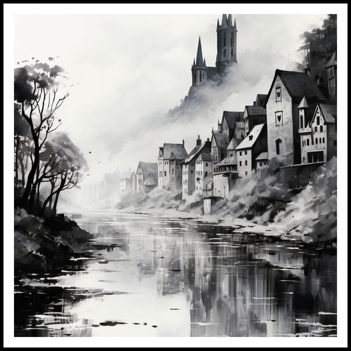 Plakat 90x90cm Mglisty Refleks na Arena.pl