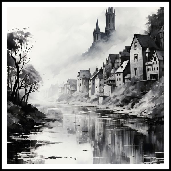 Plakat 90x90cm Mglisty Refleks zdjęcie 3