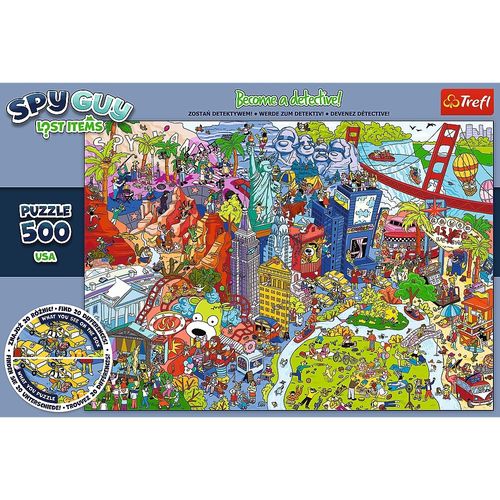 Puzzle 500 elementów Spy Guy Lost Items USA na Arena.pl