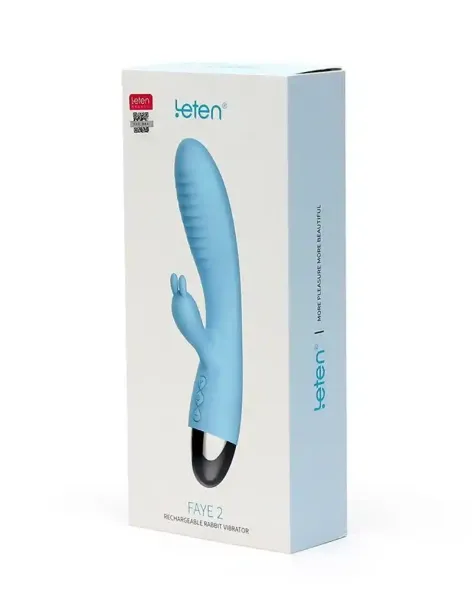 Wibrator-VIBRATORE RABBIT LETEN FAYE 2 TURQUOISE zdjęcie 1