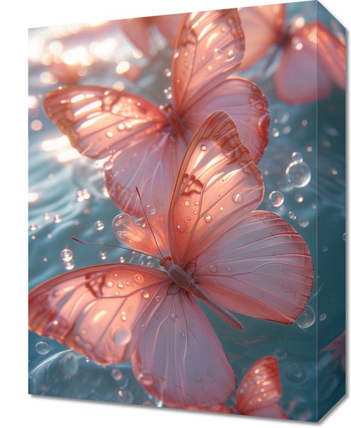 Obraz 30x40cm Świetliste Motyle zdjęcie 1