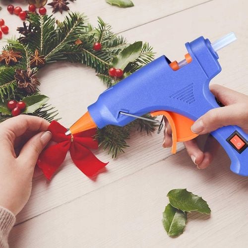 MOCNY PISTOLET DO KLEJU KLEJENIA NA GORĄCO KLEJARKA + DUŻO KLEJU na Arena.pl