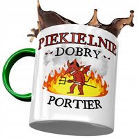Kubek Zielony Dla Portiera Piekielnie Dobry Z Nadrukiem Ze Zdjęciem