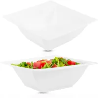 SALATERKA KWADRATOWA 20CM VIVA PORCELANOWA BIAŁA NA SAŁATKI OWOCE PRZEKĄSKI