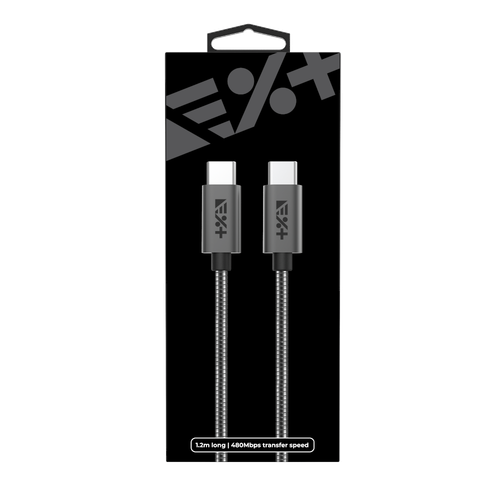 NEXT ONE Kabel Metallic USB-C / USB-C 1,2 m space gray na Arena.pl
