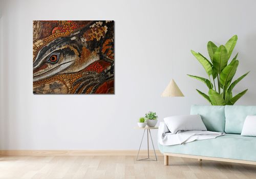 Obraz 100x90cm Oko Jaszczurki na Arena.pl