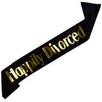 Czarna szarfa Happily Divorced