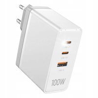 Vention Ładowarka Sieciowa Zasilacz GaN QC Do Telefonu USB-A USB-C 100W