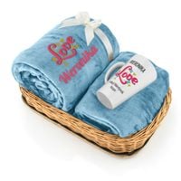 DUŻY KOC 200 x 220 HAFT KUBEK PREZENT NA WALENTYNKI DLA NIEJ