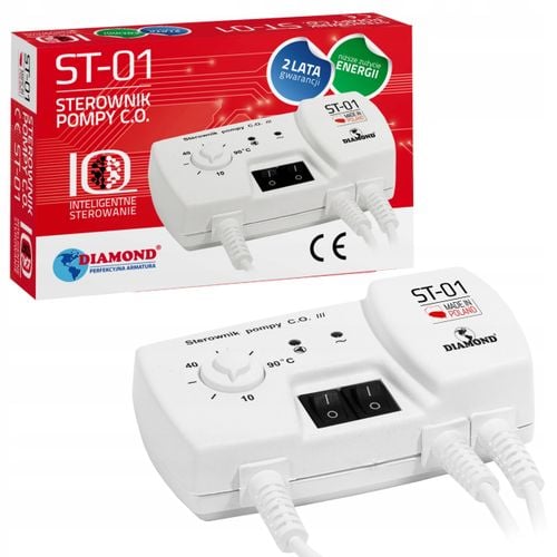 DIAMOND STEROWNIK REGULATOR POMPY PIECA KOTŁA C.O. ST-01 INTELIGENTNY na Arena.pl