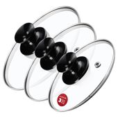 KADAX Pokrywka Szklana Pokrywa Zestaw 16/18/20cm