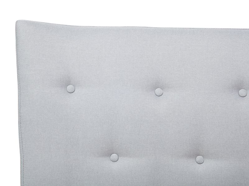 Łóżko tapicerowane 140 x 200 cm jasnoszare SAVERNE zdjęcie 8