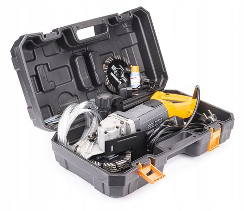 BRUZDOWNICA DO BETONU Z LASEREM 3000W WALIZKA 7 TARCZ SYSTEM ZRASZANIA na Arena.pl