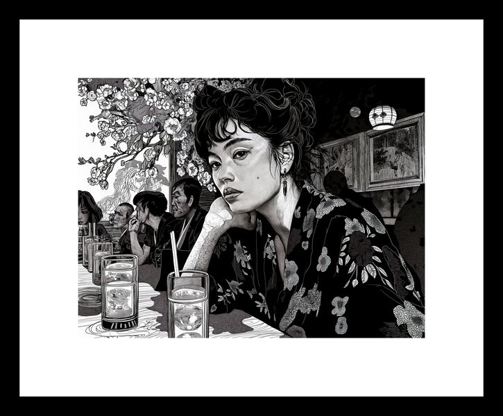 Plakat 20x15cm Czarne Kimono zdjęcie 3