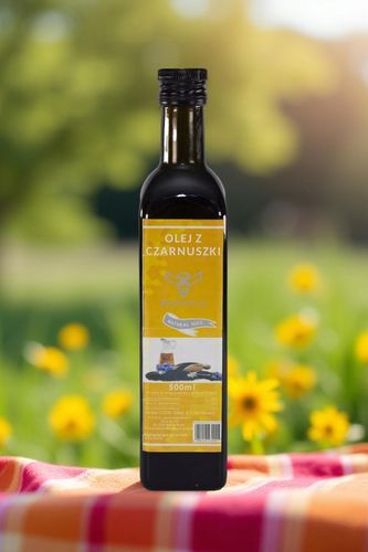 Olej Z Czarnuszki 500ml ml Tłoczony Na Zimno Czarnuszka Nierafinowany na Arena.pl