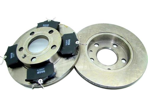 TARCZE x2 KLOCKI TYŁ do AUDI A4 B6 B7 SEAT EXEO na Arena.pl