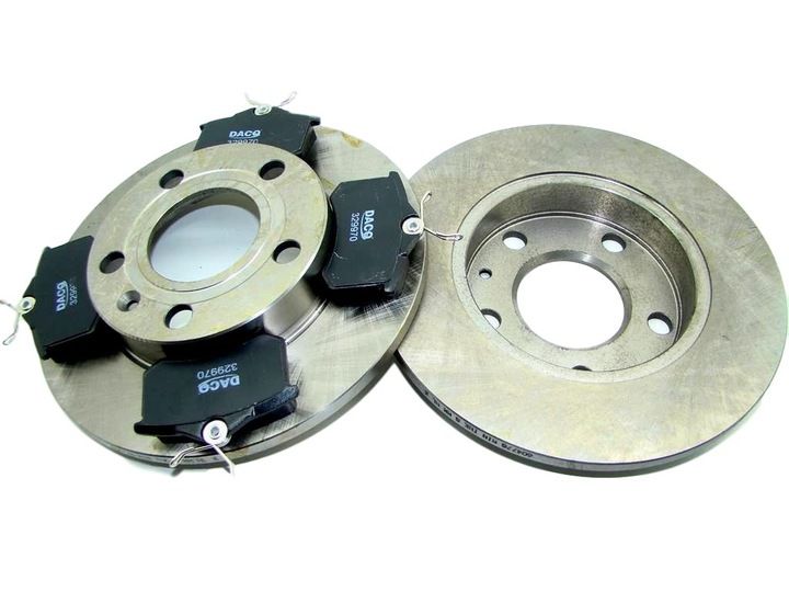 TARCZE x2 KLOCKI TYŁ do AUDI A4 B6 B7 SEAT EXEO zdjęcie 1