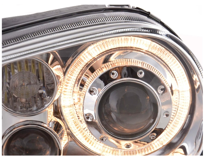 Lampy Reflektory VW GOLF IV 4 RINGI + HALOGENY zdjęcie 4