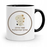 Kubek Czarny Prezent Dla Syna Little Dino Synek Z Nadrukiem Ze Zdjęciem