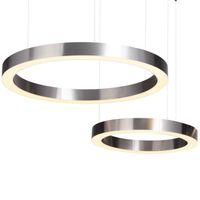 Lampa wisząca Circle ST-8848-40+60 nickel Step LED 96W 3000K pierścienie nikiel