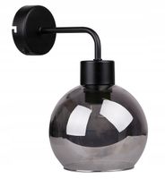 Kinkiet ścienny Candellux LADY E27 40W czarny / dymiony