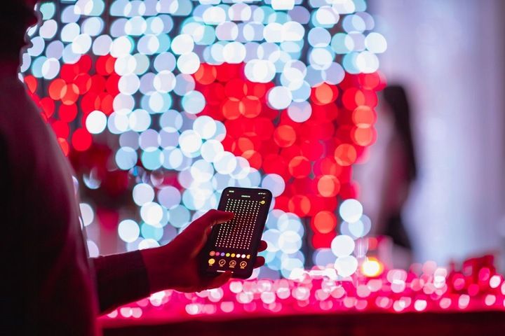 Inteligentna Kurtyna LED Twinkly 210 RGB W 2,1m zdjęcie 3