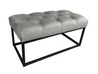 Ławka CHESTERFIELD LOFT MG17 pufa podnóżek metal