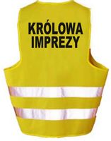 Kamizelka odblaskowa imprezowa KRÓLOWA IMPREZY