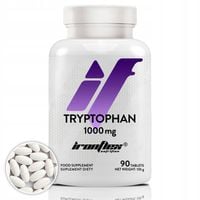 IRONFLEX TRYPTOPHAN 1000mg w tabletce L-TRYPTOFAN 90tab DEPRESJA SEROTONINA