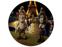 Opłatek na tort Smerfy