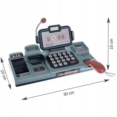 INTERAKTYWNA DUŻA KASA FISKALNA SKLEPOWA TAŚMA WAGA AKCESORIA MIKROFON na Arena.pl