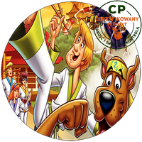 Opłatek na tort - Scoobie Doo