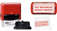 PIECZĄTKA pieczątki 47x18 COLOP C30 automat ŚMIESZNY NAPIS prezent