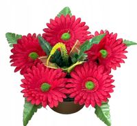 Stroik na grób cmentarz sztuczne kwiaty kompozycja STANPOL