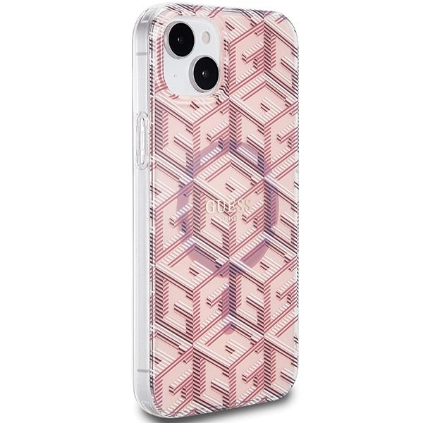 Etui Guess do iPhone 15, iPhone 14, iPhone 13, Różowy, MagSafe zdjęcie 4