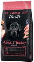 FITMIN DOG FOR LIFE sucha karma dla psa KACZKA I INDYK 12 kg