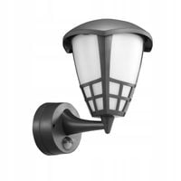 Kinkiet zewnętrzny IP65 Lampa LED z czujnikiem ruchu zmierzchu mocna 8W