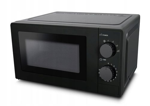 Mikrofalówka Kuchenka Mikrofalowa Prosta w Obsłudze Czarna 20 litrów na Arena.pl