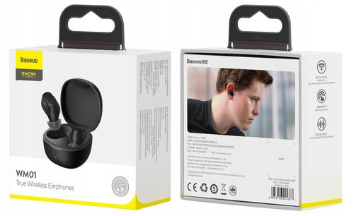 Zestaw Słuchawkowy Bluetooth 5.0 Baseus Wm01 na Arena.pl