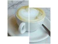 60X60CM KAWA MUFFINEK DON MCCULLOUGH DWU OBRAZ ŚCIAN