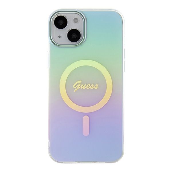 Etui Guess do iPhone 15 Plus, iPhone 14 Plus, Turkusowy, MagSafe zdjęcie 3
