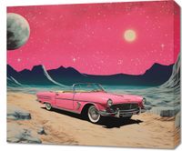 Obraz 70x60cm Kabriolet W Kosmosie