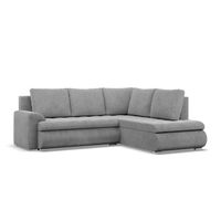 NAROŻNIK FORESTA XL JASNY SZARY KANAPA Rozkładana POSO SZTRUKS