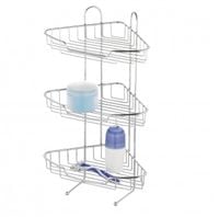 REGAŁ PRYSZNICOWY ŁAZIENKOWY NAROŻNY 3 PÓŁKI ESCALA CHROM