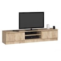 Szafka rtv, NOVA 160x40x33 cm, dąb sonoma, mat | TYLETEGOTU