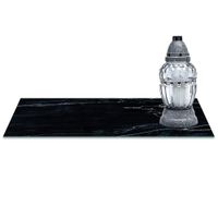SZKLANA PODSTAWKA POD ZNICZE z dedykacją 60x30cm Marmur 36d