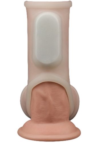 Wibrująca biała nakładka na penisa na Arena.pl