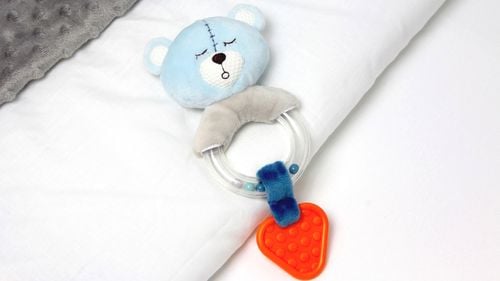 grzechotka z gryzakiem miś dla niemowlaka na Arena.pl
