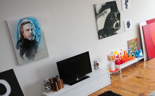 Gwiezdne Wojny Star Wars: The Last Jedi (Luke Skywalker Brushstroke) - obraz na płótnie 60x80 cm na Arena.pl